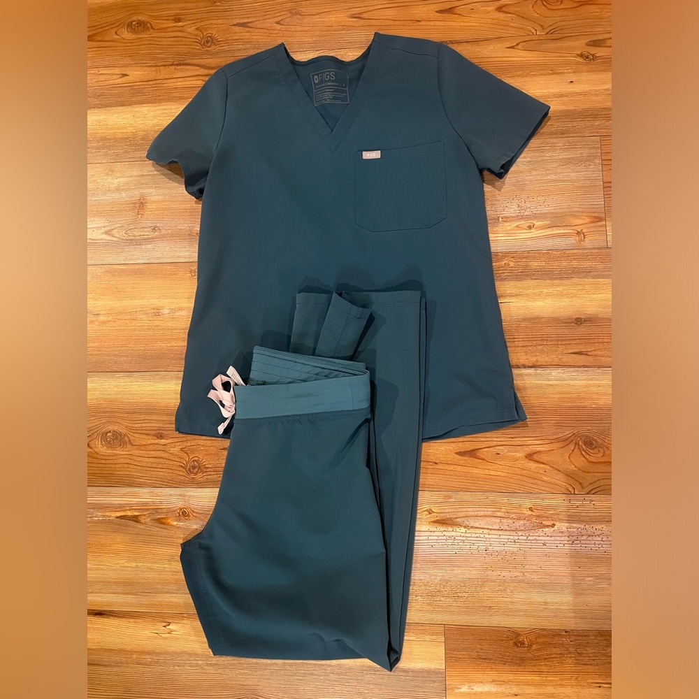 Figs Womens Caribbean Blue Set S